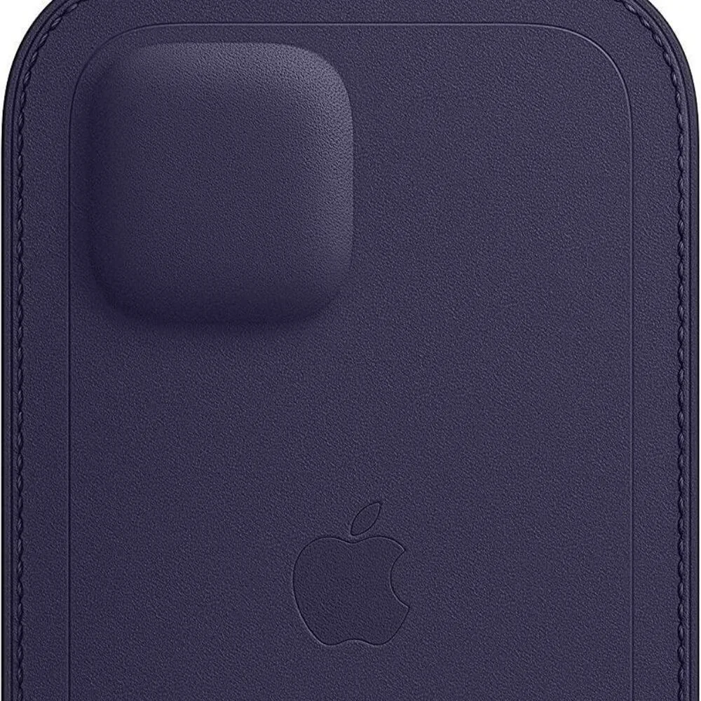 Apple Leather Sleeve with MagSafe for iPhone 12 / 12 Pro - Deep Violet